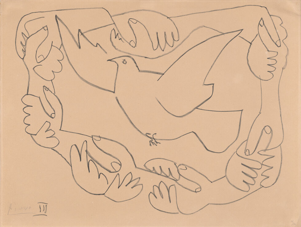 Pablo Picasso: Les mains liées III (Crossed hands III), 1952, photo: Kulturstiftung Sachsen-Anhalt © Succession Picasso/VG Bild-Kunst, Bonn 2023 