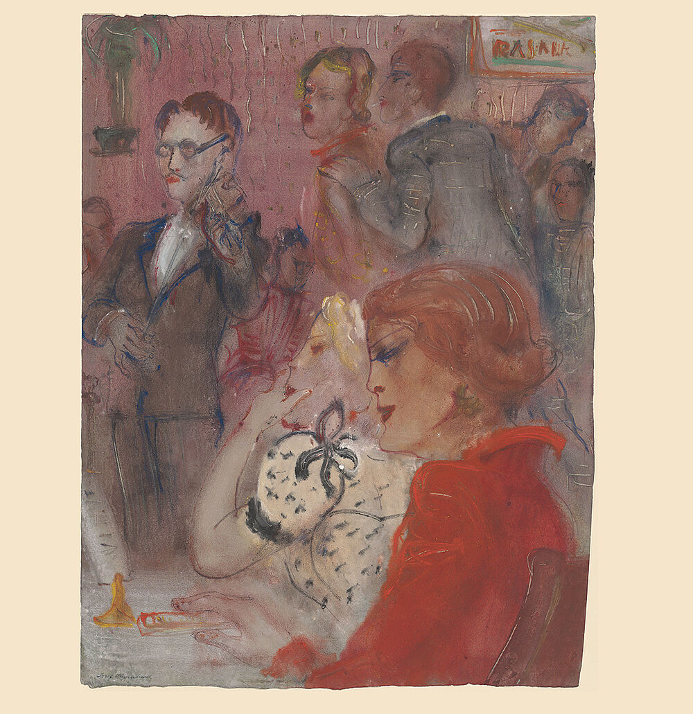 Josef Hegenbarth: Im Café, Ende 1920er