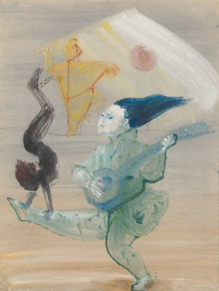 Josef Hegenbarth: Chinesische Artisten, 1960