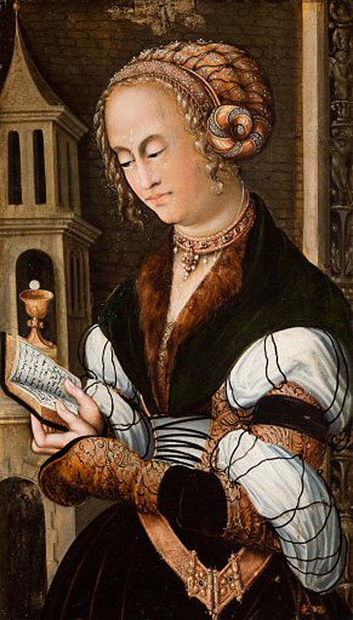 Lucas Cranach der Ältere und Werkstatt: Die heilige Barbara, 1520/1525, Stiftsmuseum Klosterneuburg, Foto: Stiftsmuseum Klosterneuburg 