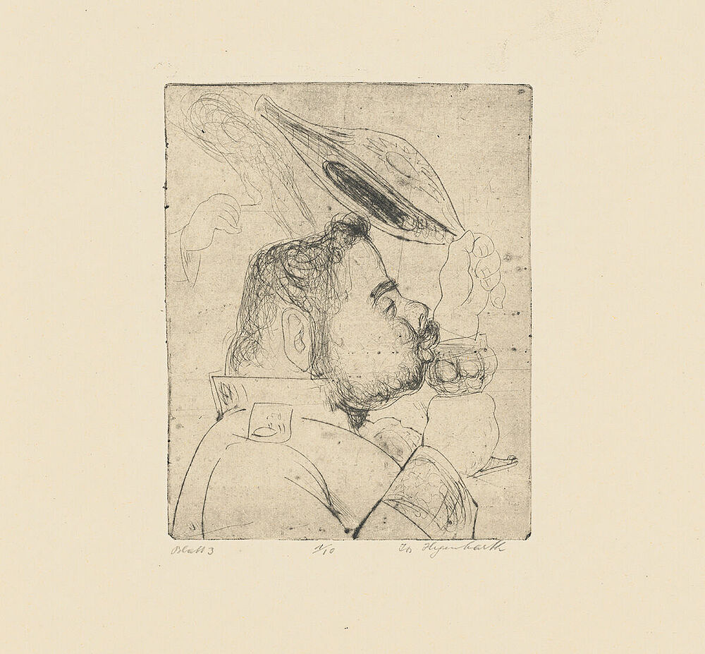Josef Hegenbarth: Münchhausen-Mappe, Blatt 3, 1923–1924