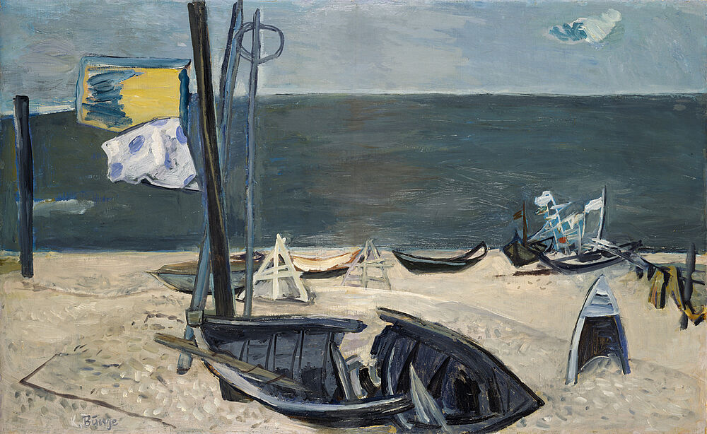 Kurt Bunge: Zerbrochene Boote, 1959, Foto: Museumslandschaft Hessen Kassel © Nachlass Kurt Bunge