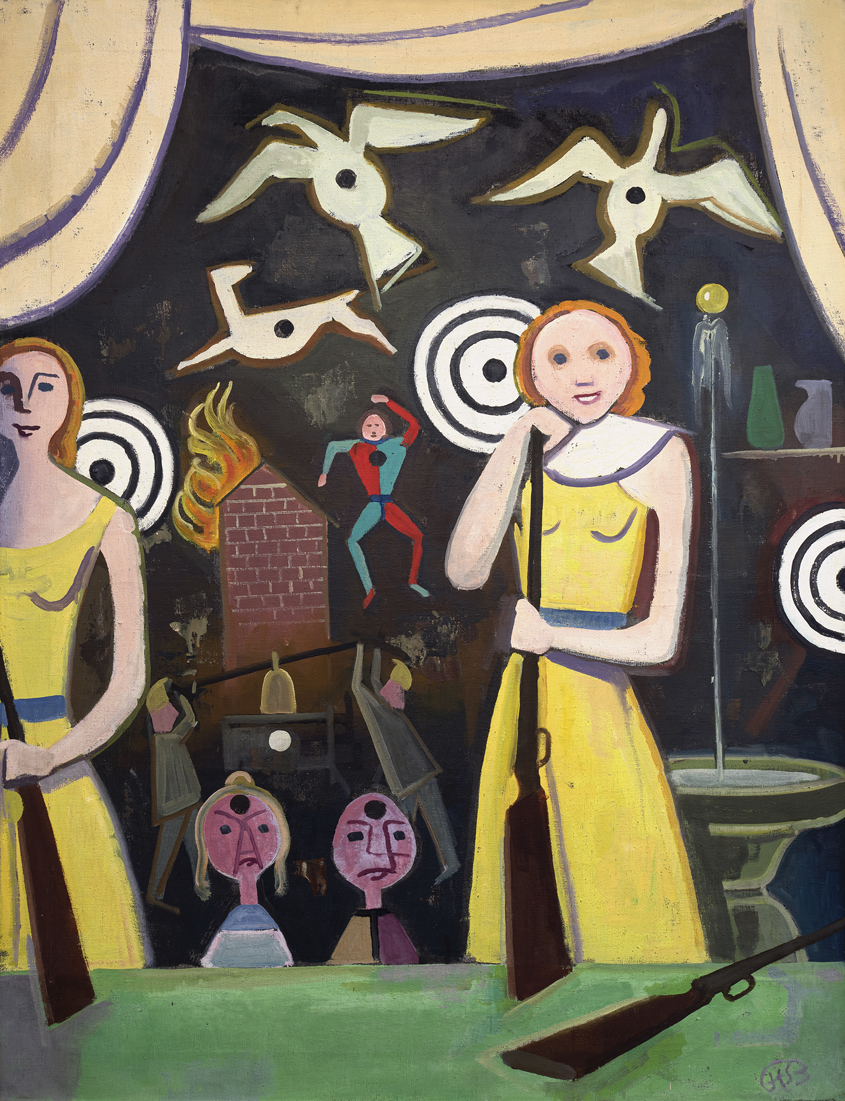 Karl Hofer: Schießbude, 1953, Sammlung Arthouse, Foto: Sophia Kesting © VG Bild-Kunst, Bonn 2025