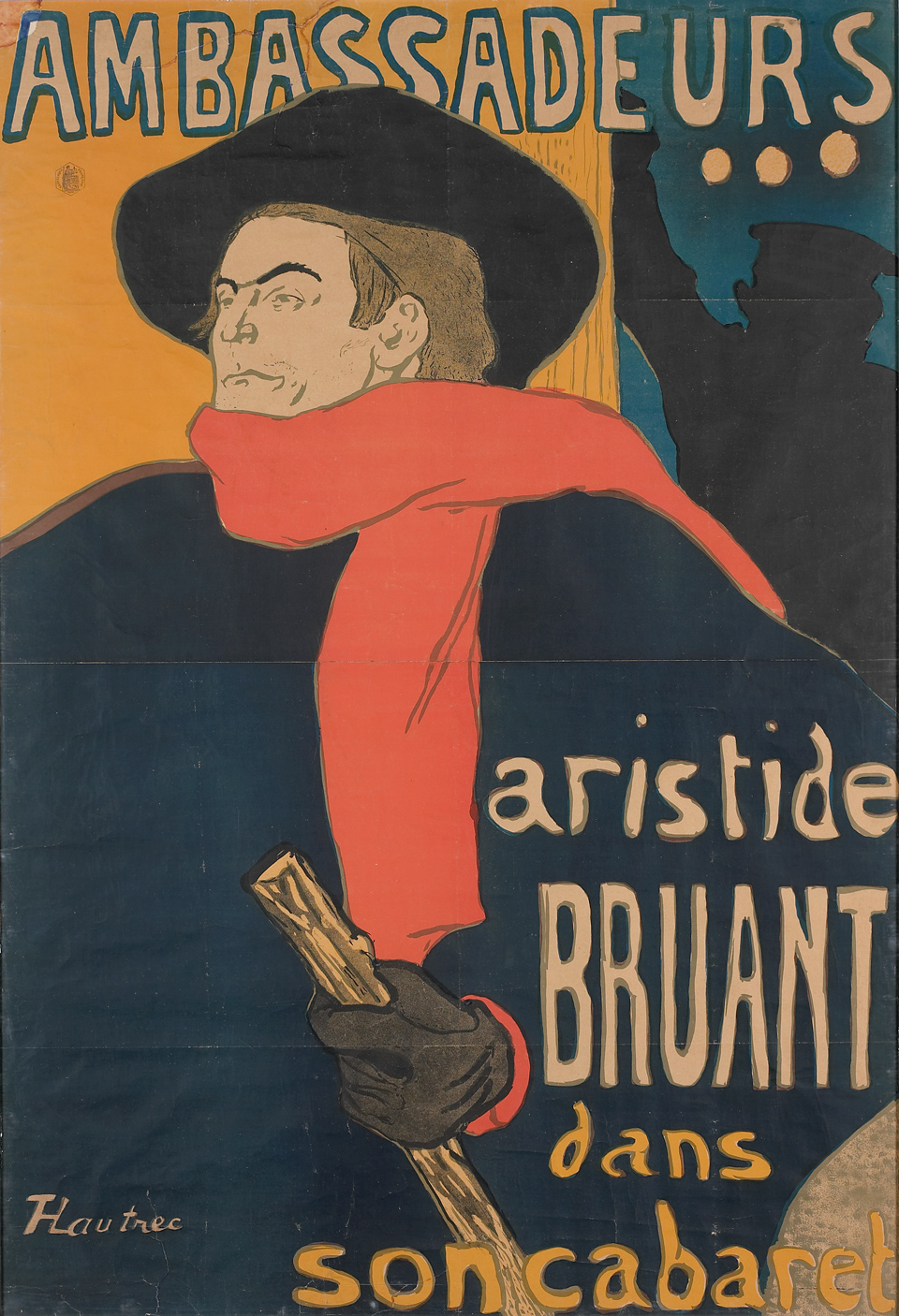 Henri de Toulouse-Lautrec: Ambassadeurs : Aristide Bruant, 1892