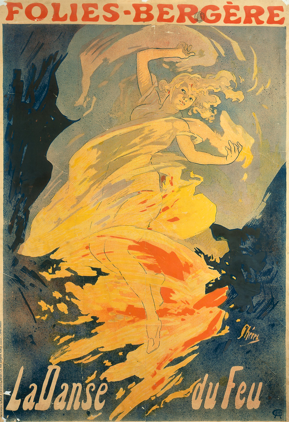 Jules Cheret: Folies-Bergère. La danse du feu, 1897