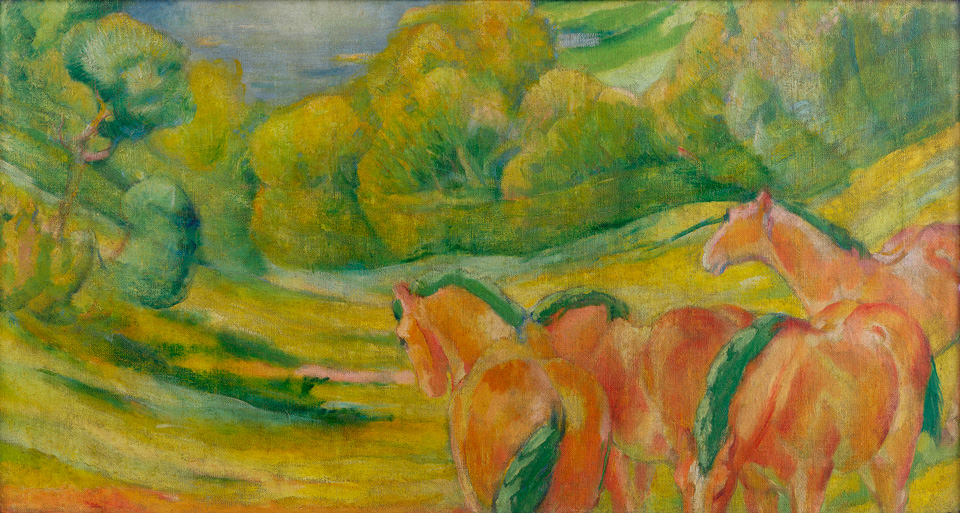 Franz Marc: Große Landschaft I, 1910