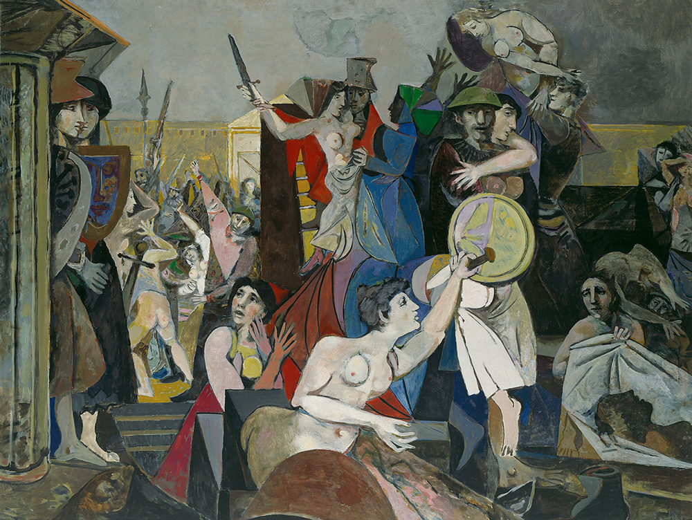 Willi Sitte: Raub der Sabinerinnen, 1953