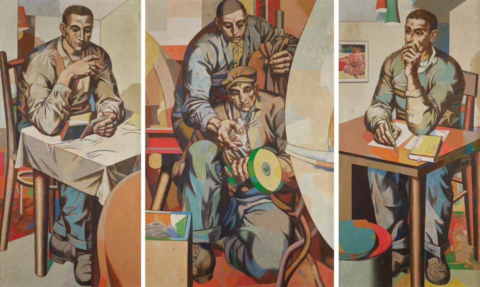 Willi Sitte: Arbeiter-Triptychon, 1960