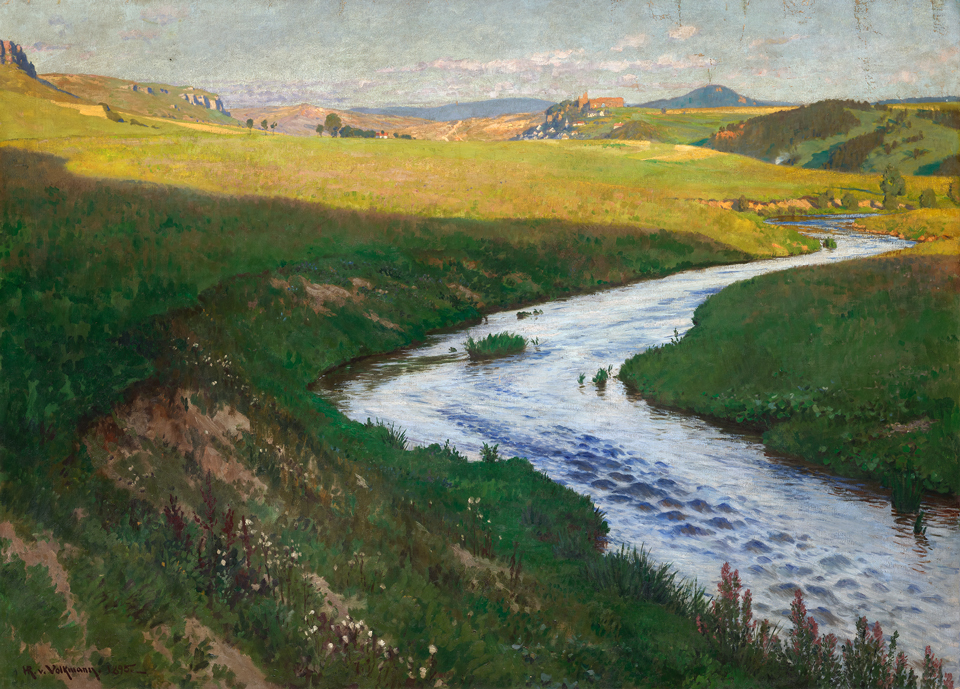 Hans Richard von Volkmann: Sommerabend im Kylltal bei Gerolstein, 1895