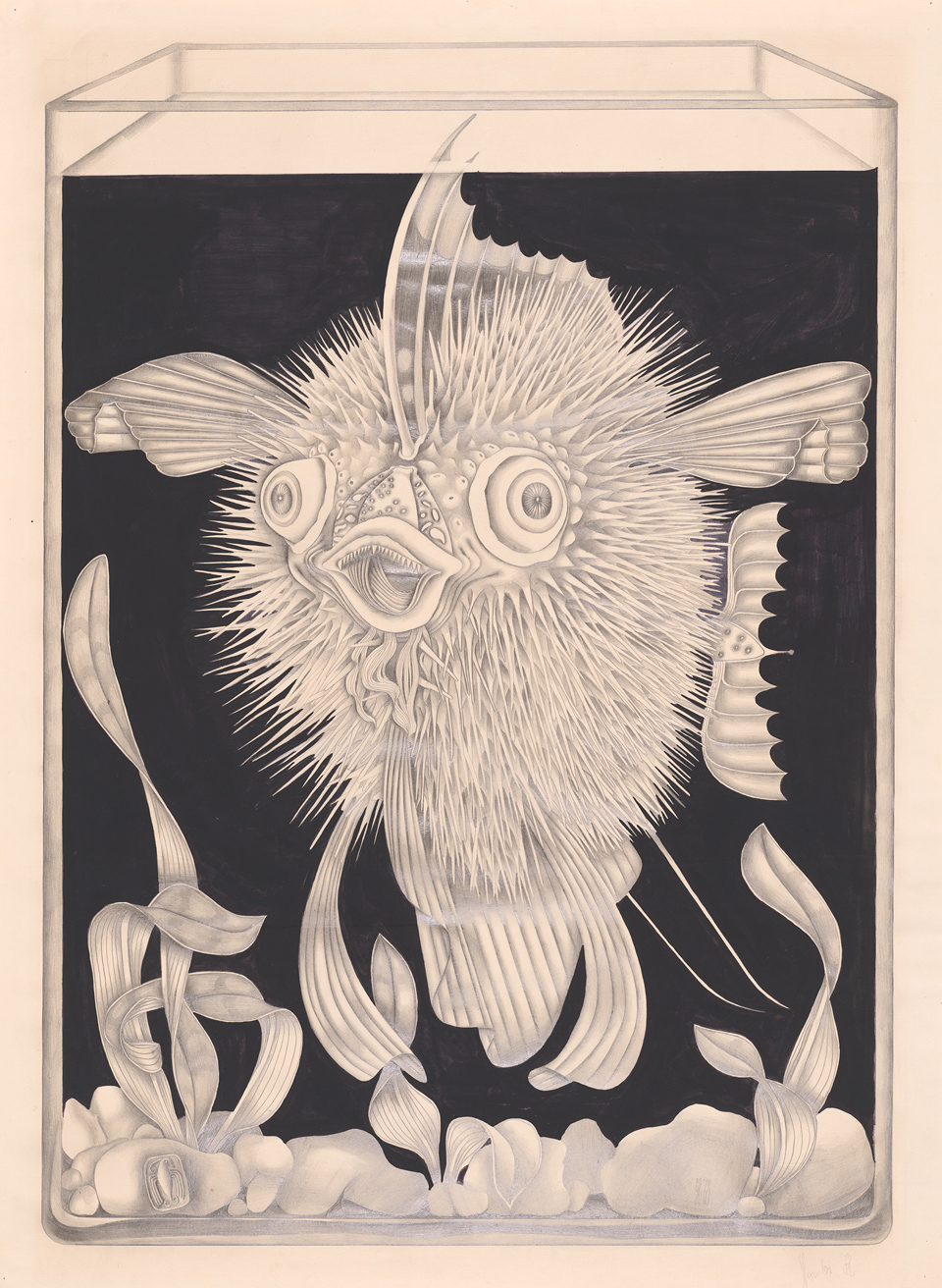 Günter Glombitza: Kugelfisch, 1972, Foto: Kulturstiftung Sachsen-Anhalt © VG Bild-Kunst, Bonn 2023