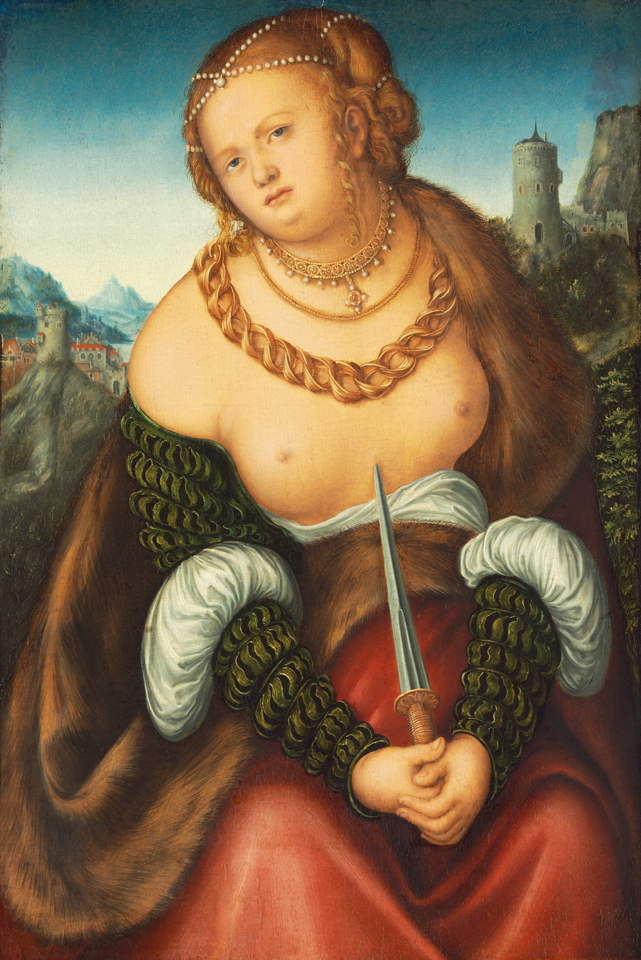 Lucas Cranach d. Ä.: Der Selbstmord der Lucretia, um 1518, Hessen Kassel Heritage, Gemäldegalerie Alte Meister, Foto: Ute Brunzel