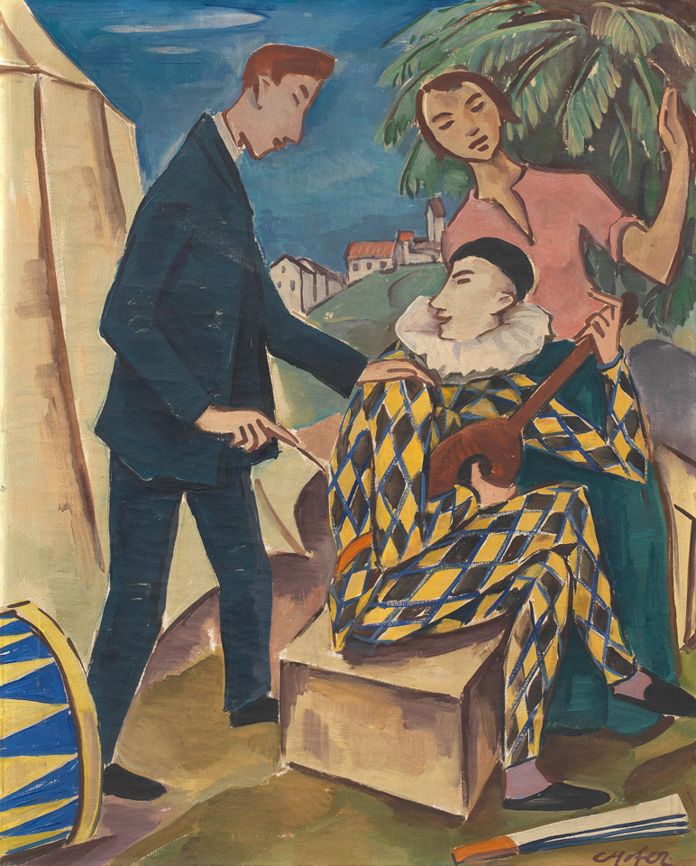 Karl Hofer: Circusleute, 1920, Sammlung Arthouse, Foto: Bonhams1793 © VG Bild-Kunst, Bonn 2025