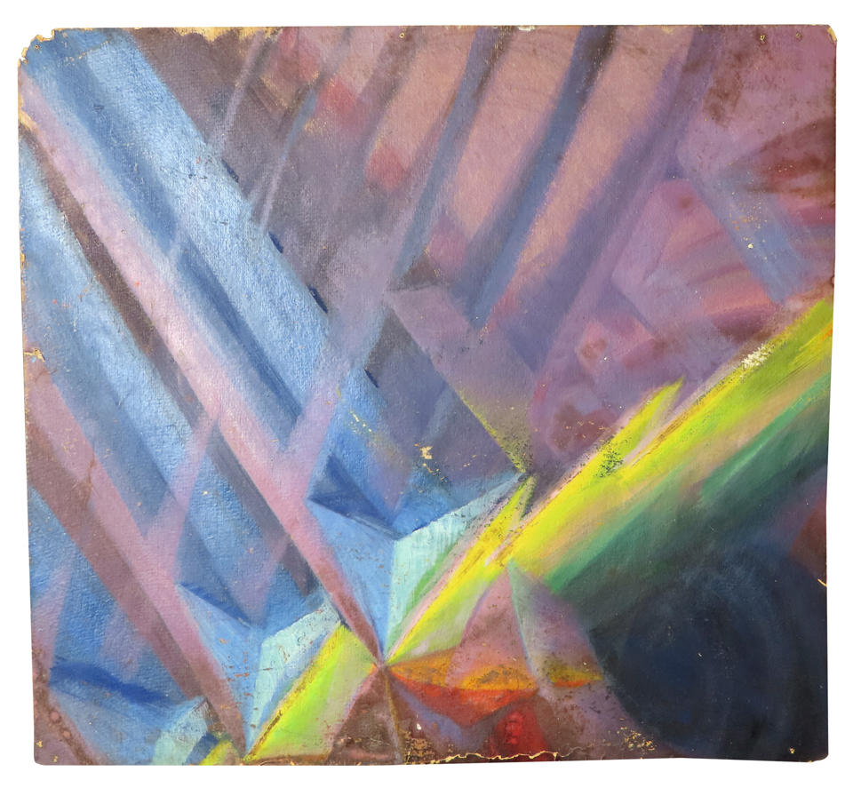 Walt Laurent: Abstrakte Komposition, um 1920, Kulturstiftung Sachsen-Anhalt, Kunstmuseum Moritzburg Halle (Saale), Foto: Kulturstiftung Sachsen-Anhalt