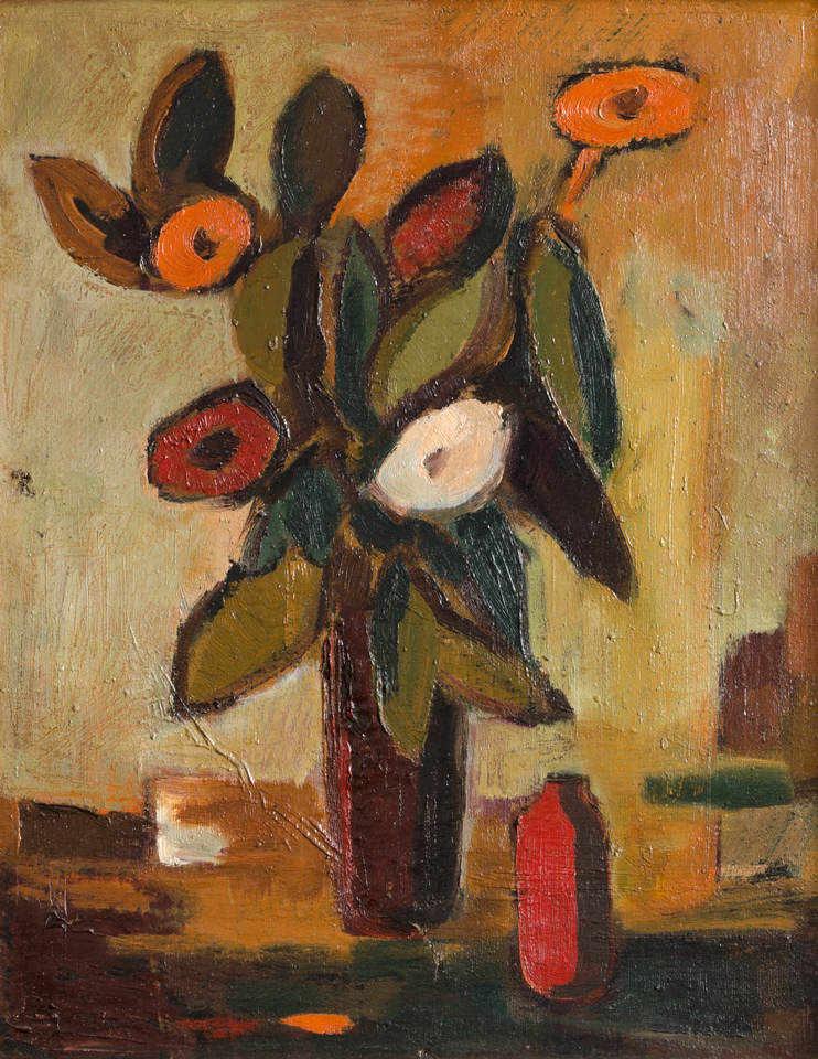 Erwin Hahs: Blumenstück, um 1923, Öl auf Leinwand, 50,7 × 40,7 cm, Kulturstiftung Sachsen-Anhalt, Kunstmuseum Moritzburg Halle (Saale), Foto: Angela Dolgner © Nachlass Erwin Hahs Erwin Hahs: Blumenstück, um 1923, Öl auf Leinwand, 50,7 × 40,7 cm, Kulturstiftung Sachsen-Anhalt, Kunstmuseum Moritzburg Halle (Saale), Foto: Angela Dolgner © Nachlass Erwin Hahs