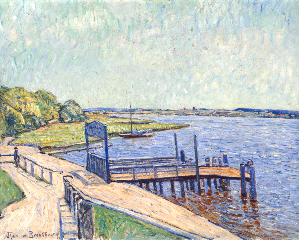 Theo von Brockhusen: Havellandschaft, 1910, Öl auf Leinwand, 63 x 80 cm, Kulturstiftung Sachsen-Anhalt, Kunstmuseum Moritzburg Halle (Saale), Foto: Klaus E. Göltz Theo von Brockhusen: Havellandschaft, 1910, Öl auf Leinwand, 63 x 80 cm, Kulturstiftung Sachsen-Anhalt, Kunstmuseum Moritzburg Halle (Saale), Foto: Klaus E. Göltz
